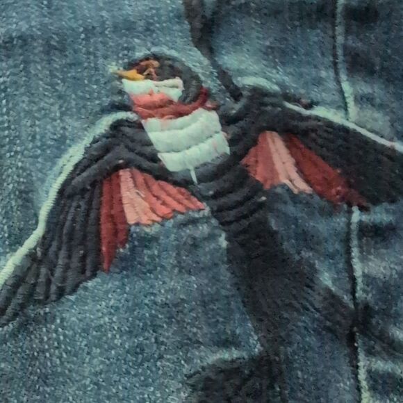 Hippie Laundry Embroidered‎ Distressed Boho Denim Jeans Women's Size 29 Skinny - Picture 8 of 8